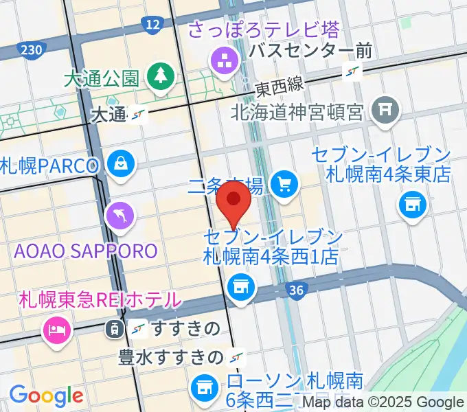 BIGBOSS札幌の地図