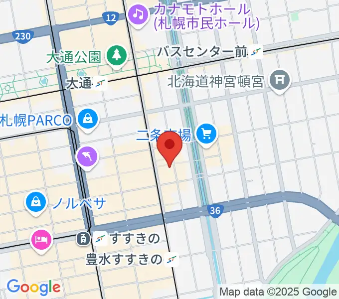 BIGBOSS札幌の地図
