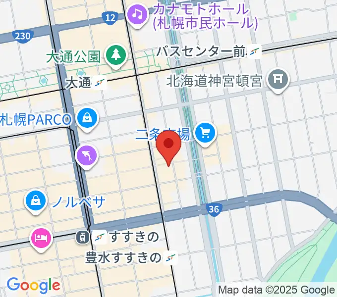 BIGBOSS札幌の地図