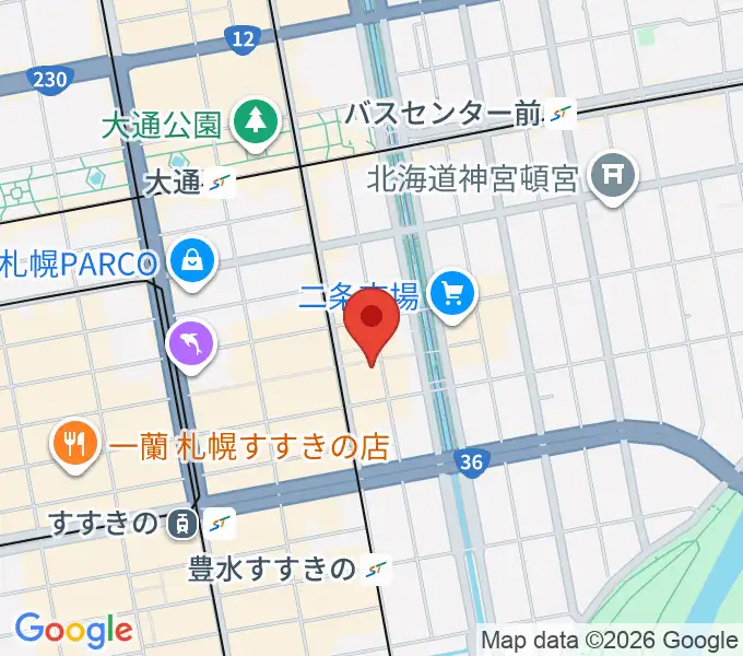 BIGBOSS札幌の地図