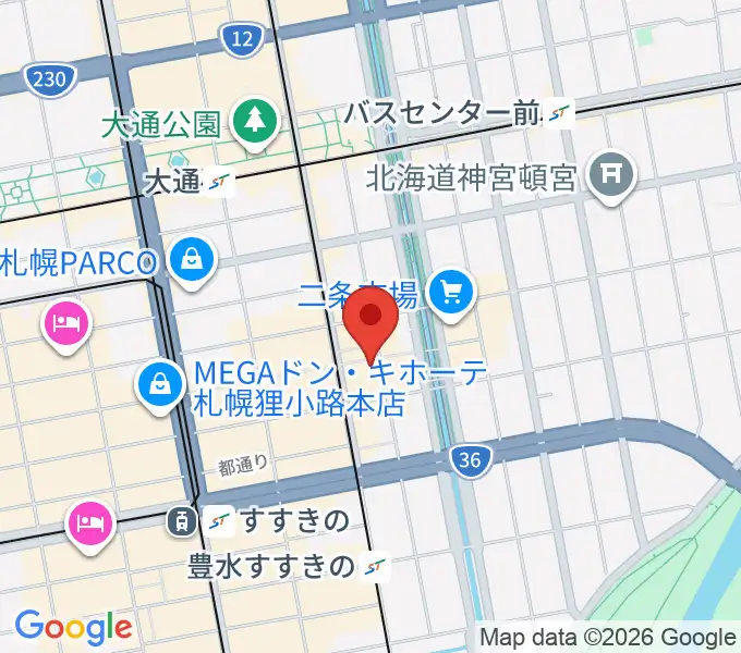 BIGBOSS札幌の地図