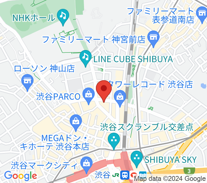 シアーミュージック渋谷校の場所