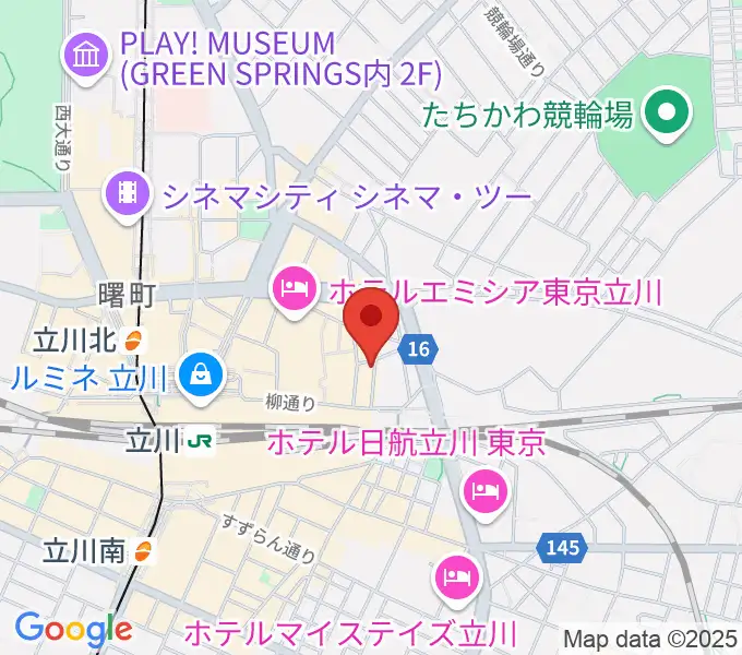 シアーミュージック立川校の地図