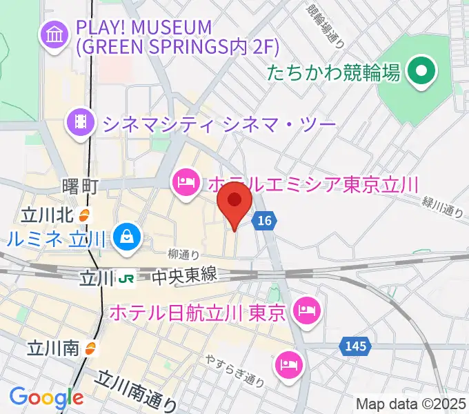 シアーミュージック立川校の地図
