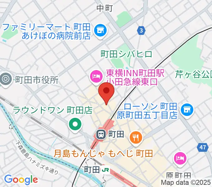 シアーミュージック町田校の地図