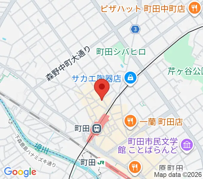 シアーミュージック町田校の地図