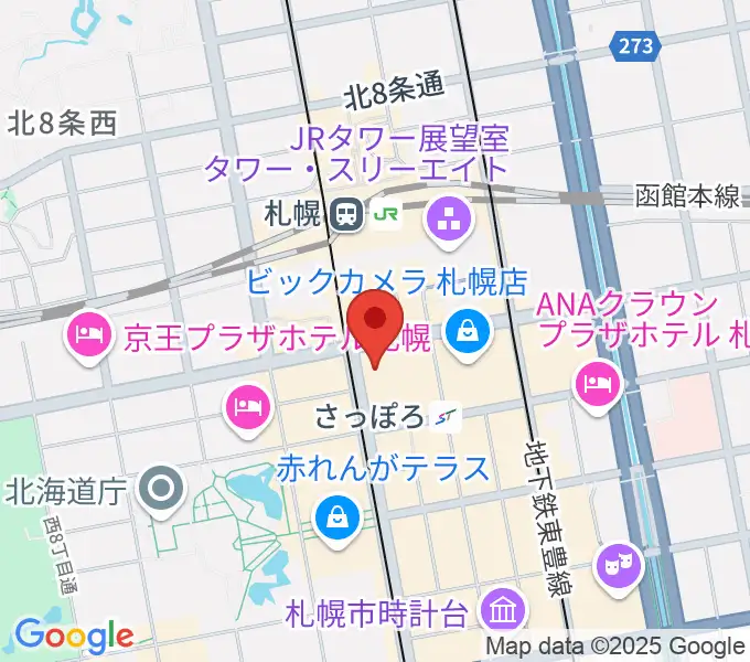 シアーミュージック 札幌校の地図