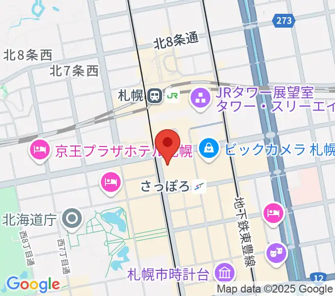 シアーミュージック 札幌校の地図