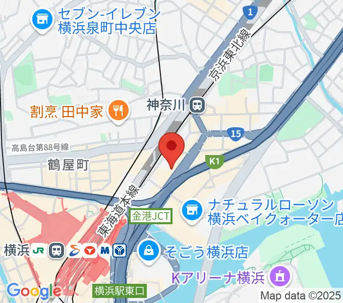 シアーミュージック 横浜校の地図