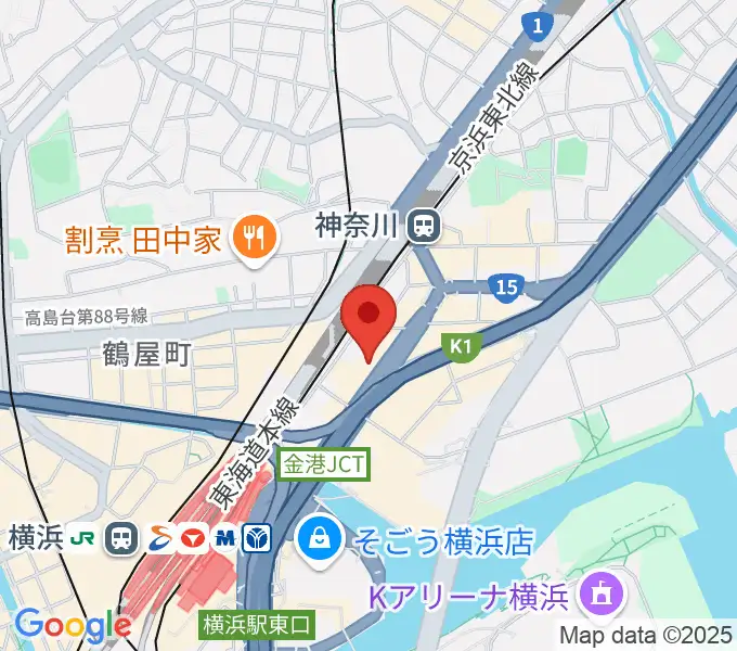 シアーミュージック 横浜校の地図