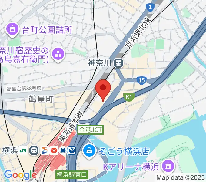 シアーミュージック 横浜校の地図