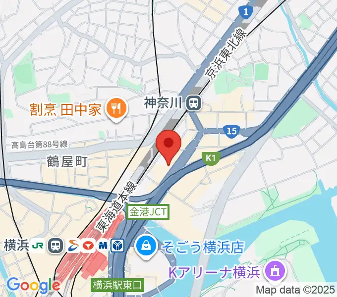 シアーミュージック 横浜校の地図