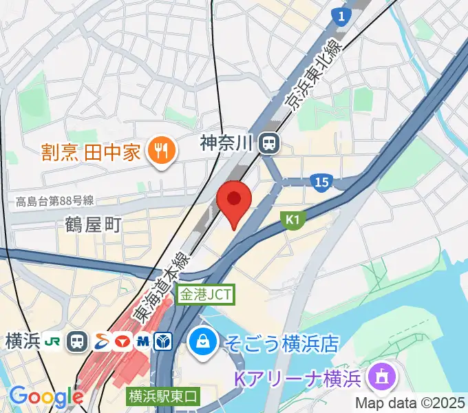 シアーミュージック 横浜校の地図