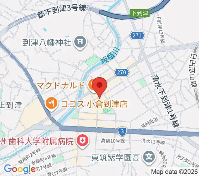 スズキ・メソード北九州 ヴァイオリン教室の地図