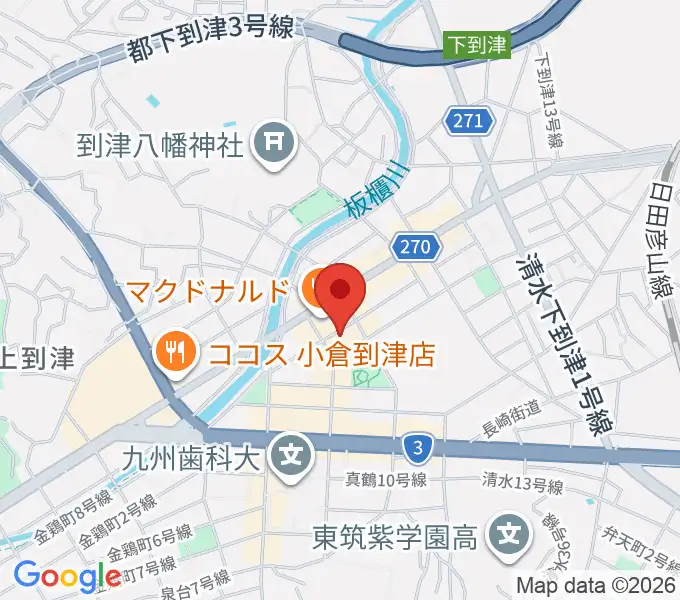 スズキ・メソード北九州 ヴァイオリン教室の地図