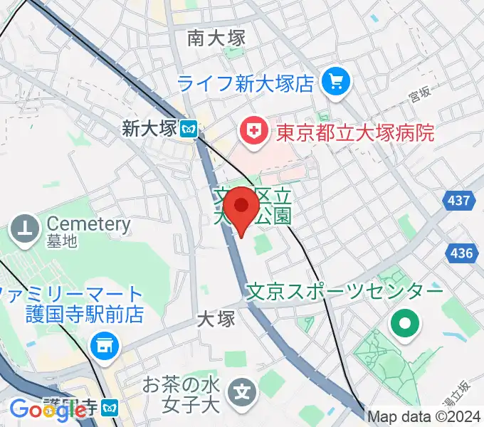 東邦音楽学校の地図