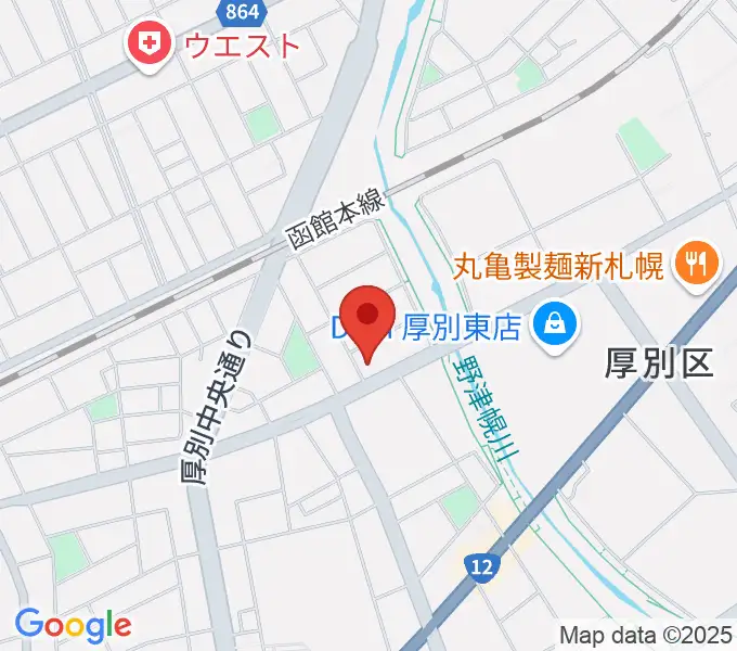 スズキメソード札幌支部 立木教室の地図