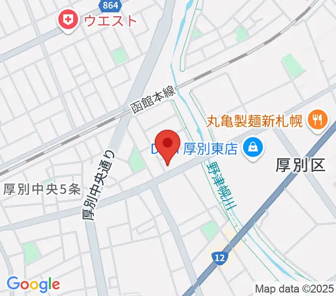 スズキメソード札幌支部 立木教室の地図