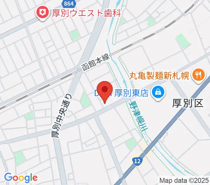 スズキメソード札幌支部 立木教室の地図