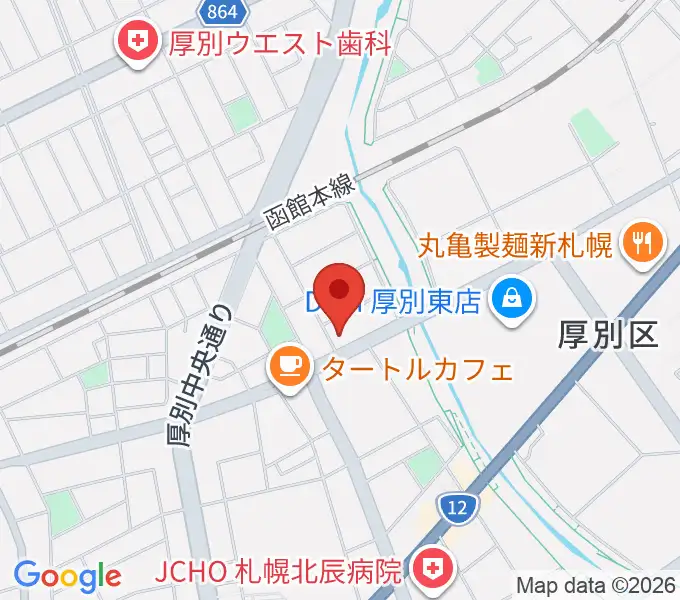 スズキメソード札幌支部 立木教室の地図