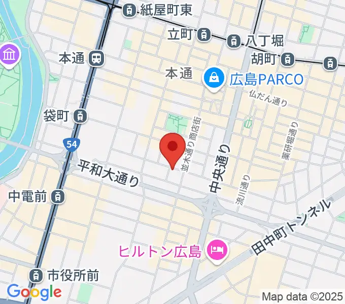Riz MUSIC STUDIOの地図