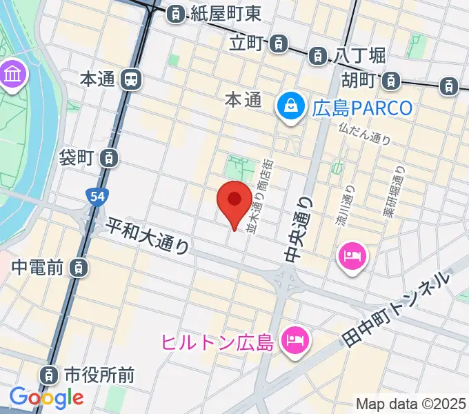 Riz MUSIC STUDIOの地図