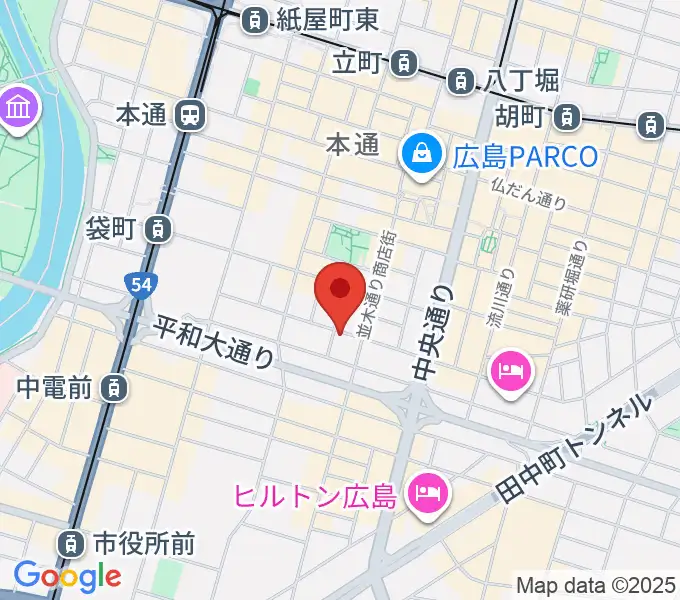 Riz MUSIC STUDIOの地図