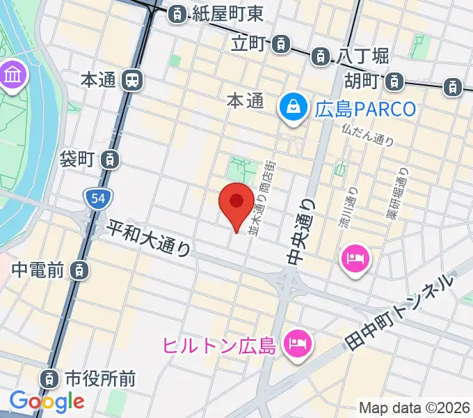 Riz MUSIC STUDIOの地図