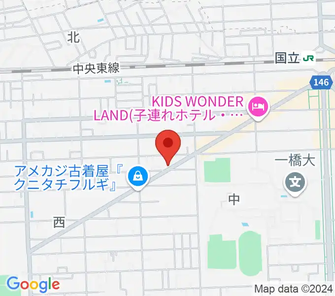 スズキ・メソード国立教室の地図