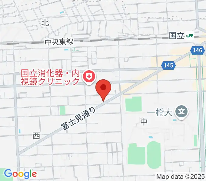 スズキ・メソード国立教室の地図