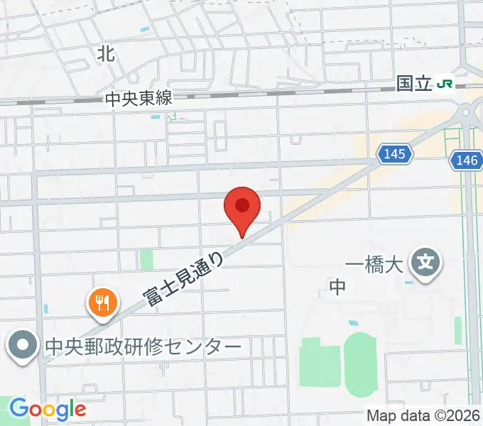 スズキ・メソード国立教室の地図