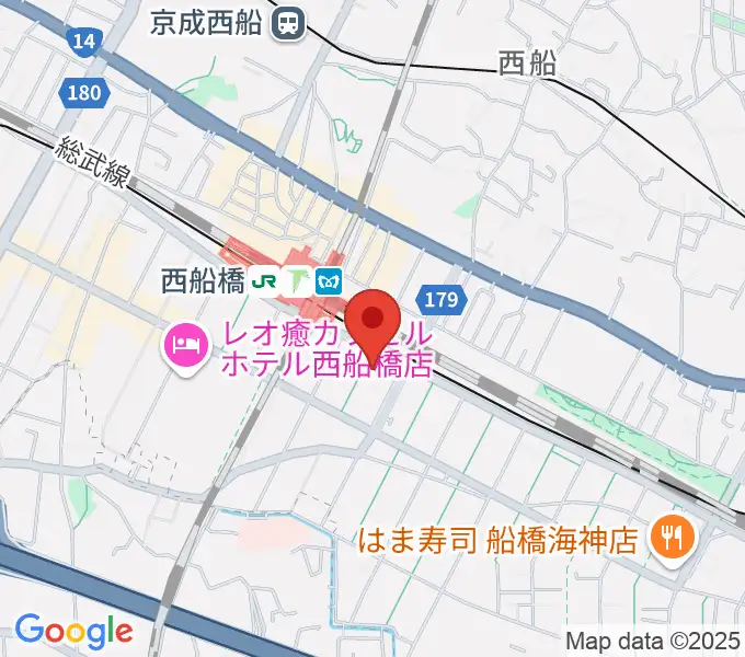 スズキ・メソード西船橋教室の地図