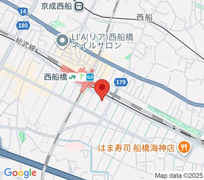スズキ・メソード西船橋教室の地図