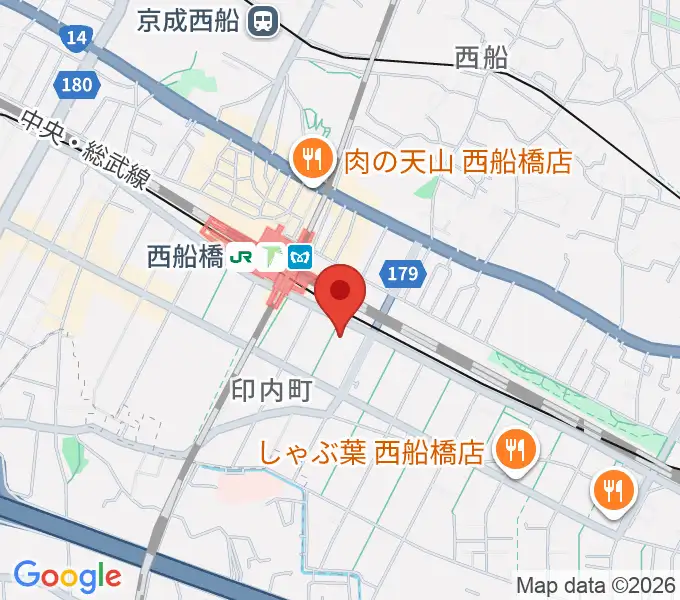 スズキ・メソード西船橋教室の地図