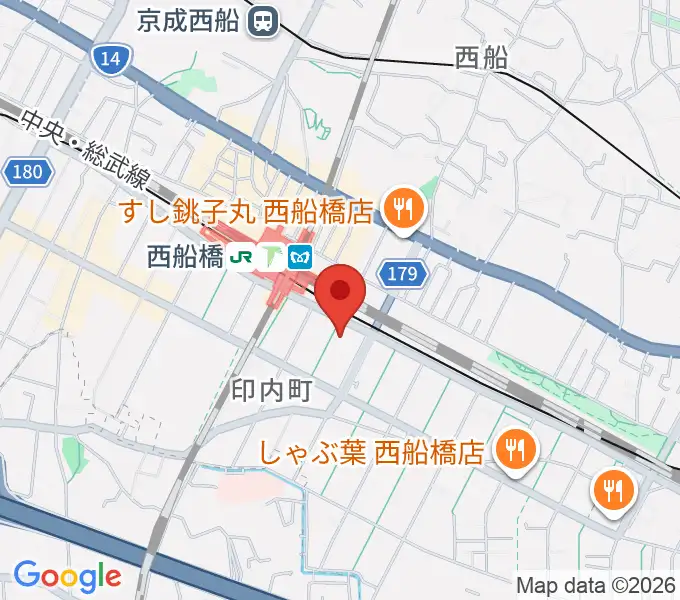 スズキ・メソード西船橋教室の地図