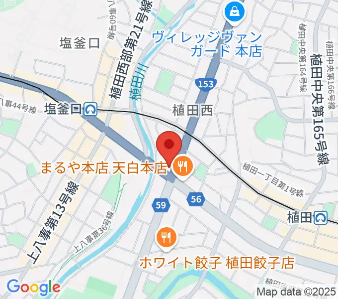 第一楽器 植田店の地図