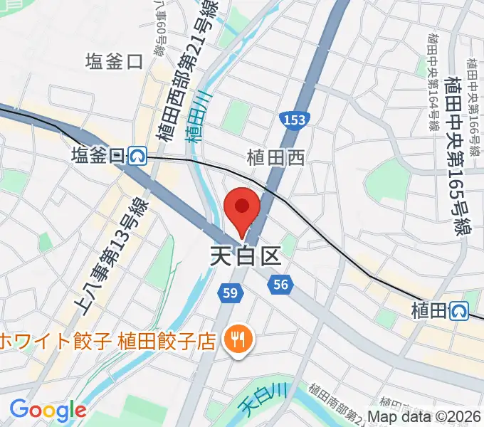 第一楽器 植田店の地図
