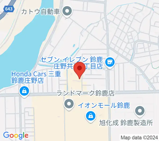 第一楽器 鈴鹿平田センターの地図