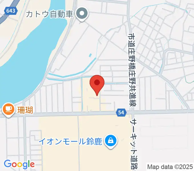 第一楽器 鈴鹿平田センターの地図