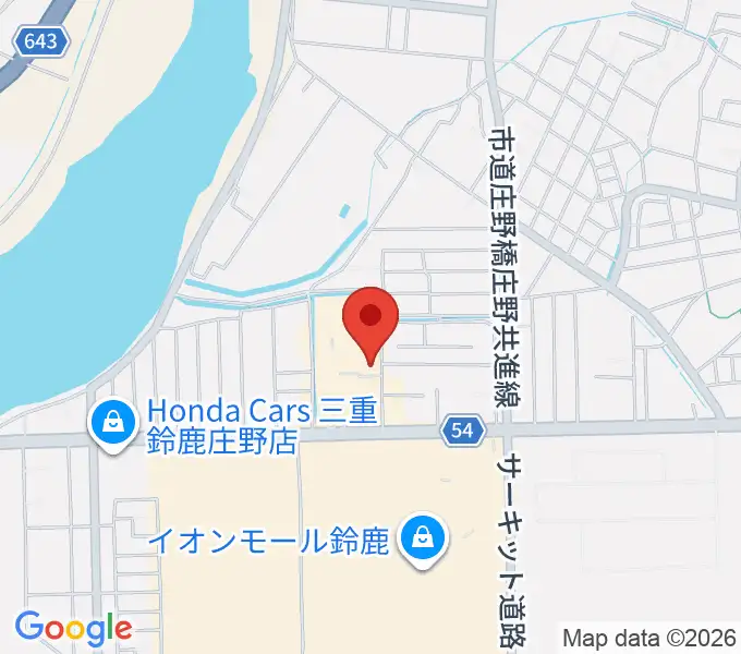 第一楽器 鈴鹿平田センターの地図