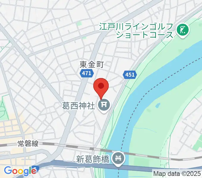 うえのおんがくじゅく かなまちの地図