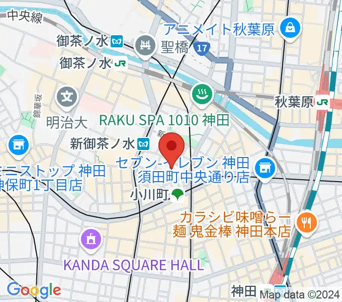 吉野幸子ボサノヴァギター&ボーカルスクールの地図