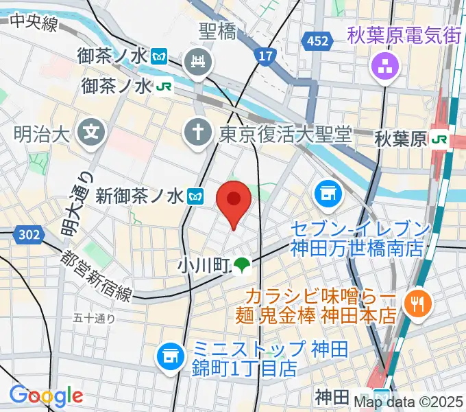 吉野幸子ボサノヴァギター&ボーカルスクールの地図