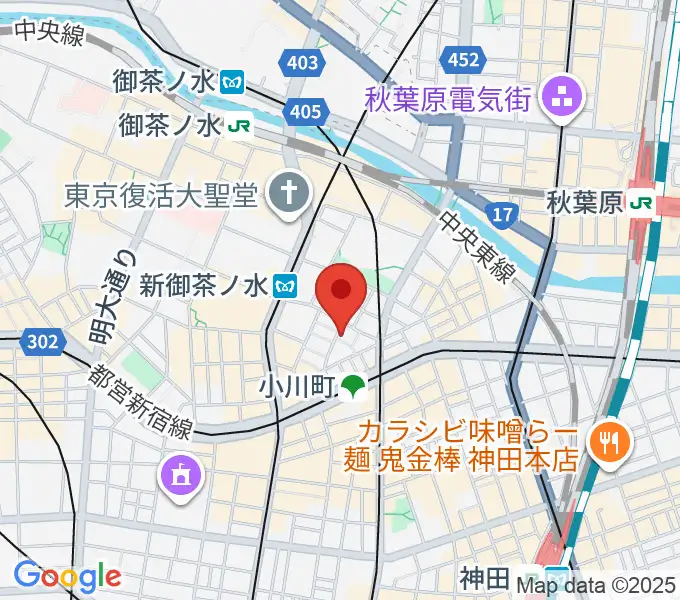 吉野幸子ボサノヴァギター&ボーカルスクールの地図