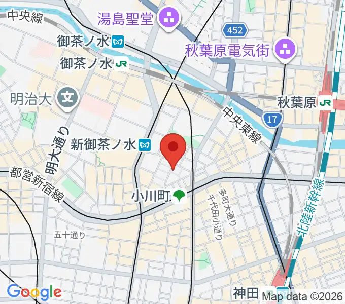 吉野幸子ボサノヴァギター&ボーカルスクールの地図