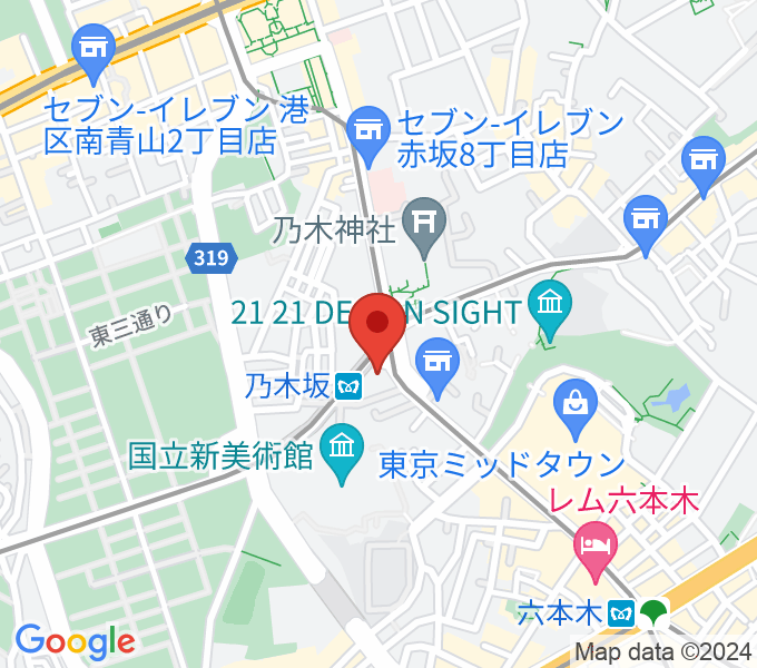 MONSTER STUDIO 乃木坂の場所