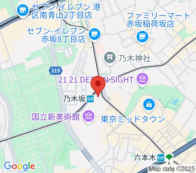 MONSTER STUDIO 乃木坂の地図