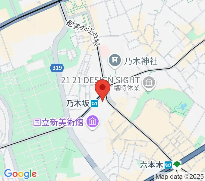 MONSTER STUDIO 乃木坂の地図