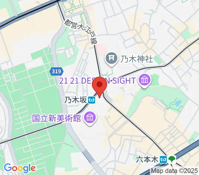 MONSTER STUDIO 乃木坂の地図