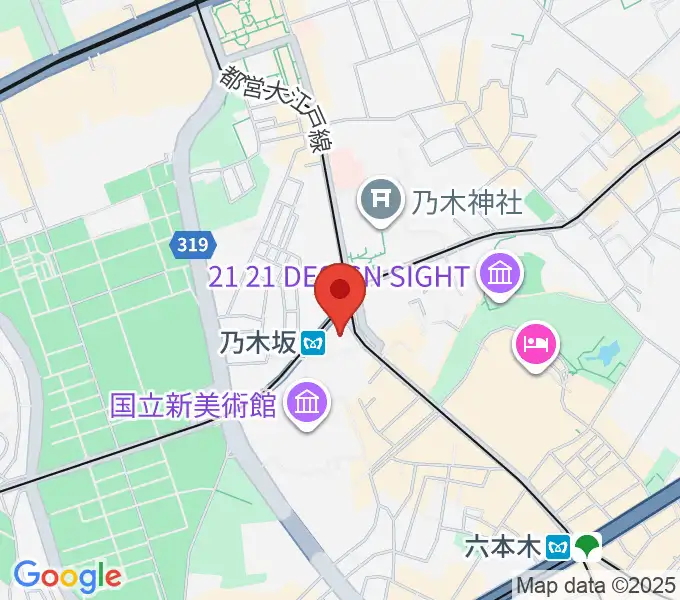 MONSTER STUDIO 乃木坂の地図